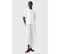 AllSaints Jax Tee Dress Chalk White Talla: L | Vestidos Midi Outlet | Mujer | Blanco