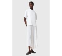 AllSaints Jax Tee Dress Chalk White Talla: S | Vestidos Midi Outlet | Mujer | Blanco