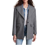 AllSaints Jocie Coat Black/white Talla: 42 | Abrigos con cierre de botón Outlet | Mujer | Negro