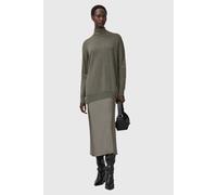 AllSaints Juno Dress Light Khaki Talla: S | Vestidos Midi Outlet | Mujer | Marrón