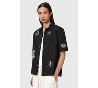 AllSaints Karlton Ss Shirt Jet Black Talla: XL | Camisas Casuales Outlet | Hombre | Negro