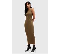 AllSaints Katarina Dress Olive Green Talla: 6 | Vestidos Midi Outlet | Mujer | Verde