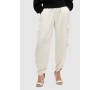 AllSaints Kaye Trouser Beige White Talla: M | Pantalones Cargo Outlet | Mujer | Marrón