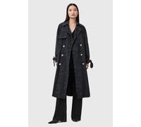 AllSaints Kiki Camo Trench Ink Blue Talla: L | Abrigos Cruzados Outlet | Mujer | Azul