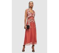 AllSaints Laia Emb Dress Vivid Orange Talla: 8 | Outlet | Mujer | Naranja