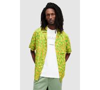 AllSaints Leopaz Ss Shirt Lizard Green Talla: M | Camisas Casuales Outlet | Hombre | Verde