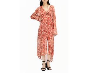 AllSaints Liana Waimea Dress Red Clay Talla: 6 | Blusón Outlet | Mujer | Rojo