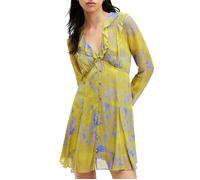 AllSaints Lini Inspiral Dress Zest Lime Green Talla: 12 | Mini Vestidos Outlet | Mujer | Verde