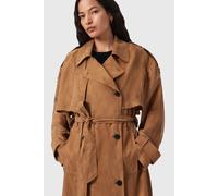 AllSaints Linnie Trench Caramel Cafe Brown Talla: L | Abrigos de Paño Outlet | Mujer | Marrón