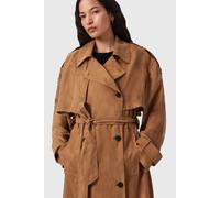 AllSaints Linnie Trench Caramel Cafe Brown Talla: M | Abrigos Tipo Trench Outlet | Mujer | Marrón