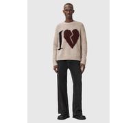 AllSaints Lover Knit Crew Pebble Brown Talla: XS | Jerséis Outlet | Hombre | Marrón