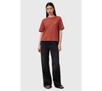 AllSaints Lover Lisa Tee Burnt Brick Red Talla: L | Camisetas de Seda Outlet | Mujer | Rojo