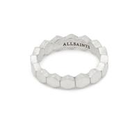 AllSaints Luca Bolt Ring Warm Silver Talla: M | Joyería Outlet | Hombre | Gris