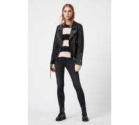 AllSaints Luna Biker Black Talla: XS | Chaquetas de Cuero Outlet | Mujer | Negro