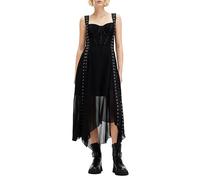 AllSaints Luna Dress Black Talla: 12 | Vestidos Midi Outlet | Mujer | Negro