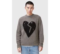 AllSaints Luvheart Crew Gunmetal Grey Talla: L | Jerséis Outlet | Hombre | Gris