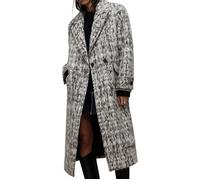 AllSaints Mabelx Coat Black/white Talla: 44 | Abrigos cruzados Outlet | Mujer | Negro