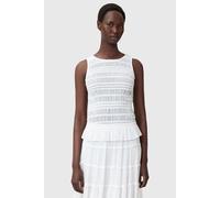 AllSaints Marion Top Oyster White Talla: 4 | Camisetas de Tirantes Outlet | Mujer | Blanco