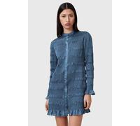 AllSaints Meg Mini Dress Oyster Blue Talla: 4 | Mini Vestidos Outlet | Mujer | Azul