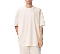 Allsaints Mens MIKRO SS Crew, Ashen White, L
