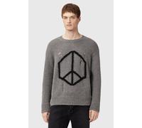 AllSaints Message Crew Gunmetal Grey Talla: S | Jerséis Outlet | Hombre | Gris