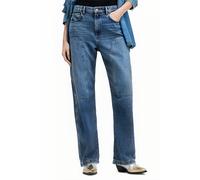 AllSaints Mia Carpenter Jean Mid Indigo Talla: 29 | Pantalones Anchos Outlet | Mujer | Azul