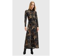 AllSaints Mina Dress Charm Black Talla: 4 | Vestidos maxi Outlet | Mujer | Negro