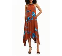 AllSaints Mysti Iona Dress Rust Red Talla: 8 | Vestidos Midi Outlet | Mujer | Marrón