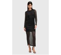 AllSaints Nora Sparkle Dress Black Shimmer Talla: 8 | Vestidos Midi Outlet | Mujer | Negro