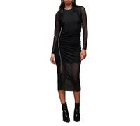 AllSaints Nora Sparkle Dress Black Talla: 44 | Vestidos Midi Outlet | Mujer | Negro