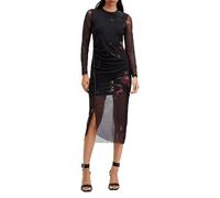 AllSaints Nora Sparkle Dress Mortem Black Talla: 2 | Vestidos Midi Outlet | Mujer | Negro