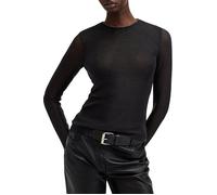 AllSaints Nora Sparkle Top Black Shimmer Talla: 10 | Manga Larga Outlet | Mujer | Negro