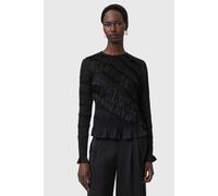 AllSaints Nyla Ls Top Black Talla: 4 | Blusas Outlet | Mujer | Negro