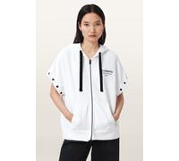 AllSaints Omnium Amphia Hoody Optic White Talla: S | Sudaderas con Capucha Outlet | Mujer | Blanco