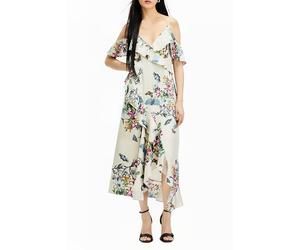 AllSaints Orion Sanibel Dress Taupe Grey Talla: 12 | Vestidos Midi Outlet | Mujer | Negro