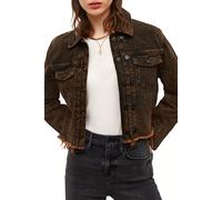 AllSaints Pat Denim Jacket Mustard Black Talla: 32 | Chaquetas Vaqueras Outlet | Mujer | Azul