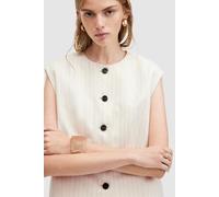 AllSaints Payton Waistcoat Ivory White Talla: 12 | Chaquetas Outlet | Mujer | Blanco