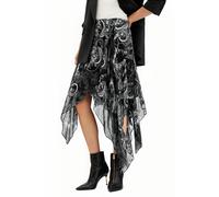 AllSaints Polly Skirt Helena Black Talla: 10 | Faldas Midi Outlet | Mujer | Negro