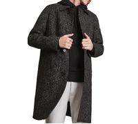 AllSaints Ramo Coat Black/white Talla: 52 | Abrigos con cierre de botón Outlet | Hombre | Negro