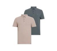 AllSaints Reform Ss Polo 2 Pac Ashy Blue/taupe Talla: XXL | Polos Outlet | Hombre | Azul