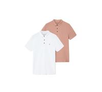 AllSaints Reform Ss Polo 2 Pac Pink/optic White Talla: XS | Polos Outlet | Hombre | Blanco