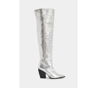 AllSaints Reina Metallic Boot Silver Talla: 40 | Botas Outlet | Mujer | Gris