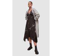 AllSaints Renata Ume Dress Black Talla: 10 | Vestidos Midi Outlet | Mujer | Negro