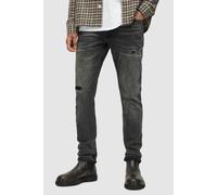 AllSaints Rex Damaged Washed Black Talla: W38L32 | Vaqueros Holgados Outlet | Hombre | Negro