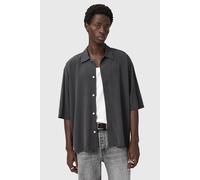AllSaints Rialto Ss Shirt Raven Grey Talla: XS | Camisas Casuales Outlet | Hombre | Gris