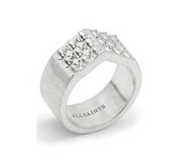 AllSaints Rianne Hex Chnk Ring Warm Silver Talla: L | Outlet | Mujer | Gris