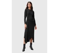 AllSaints Rivi Dress Black Talla: 8 | Vestidos midi Outlet | Mujer | Negro