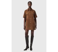 AllSaints Rock Suede Dress Sugar Brown Talla: 4 | Vestidos de Cuero Outlet | Mujer | Marrón