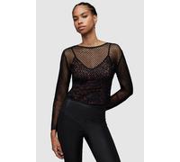 AllSaints Rosalie Anita Top Black/brown Talla: 10 | Blusas Outlet | Mujer | Negro