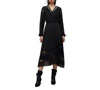 AllSaints Sabrina Dress Black Talla: 10 | Vestidos Midi Outlet | Mujer | Negro